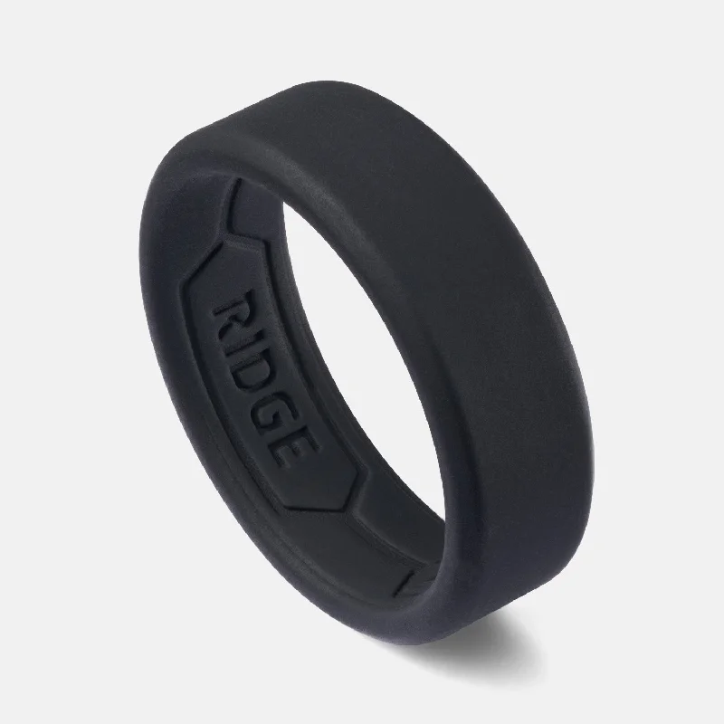 Top Men's Rings – Crafted for Every Style  Ridge 8mm Silicone Ring Set - Royal Black