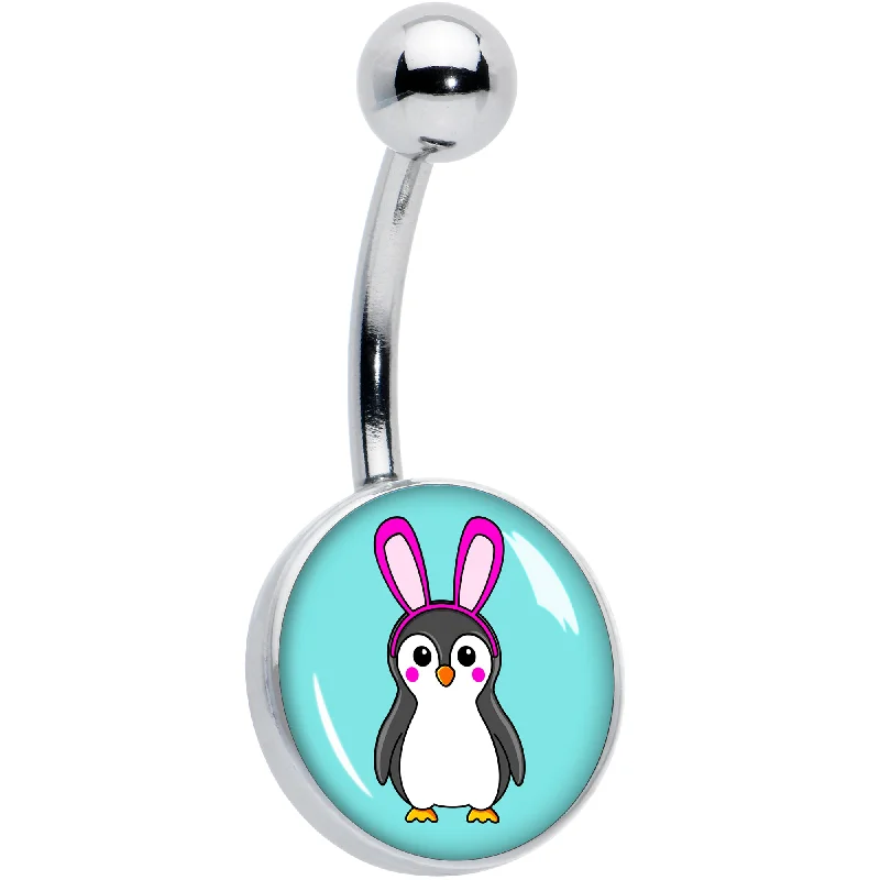 Designer Belly Rings for Luxury Look -Bunny Penguin Belly Ring