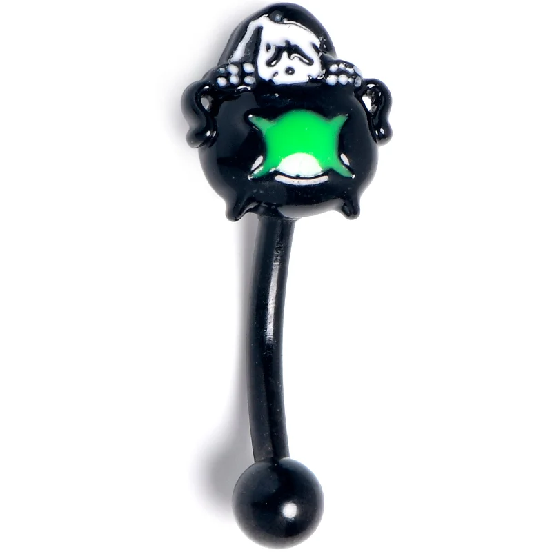 Women's Earrings – Elegant Designs for Every Personality--16 Gauge 5/16 Black Triple Moon Cauldron Curved Eyebrow Ring Women's Earrings – Elegant Designs for Every Personality--16 Gauge 5/16 Black Triple Moon Cauldron Curved Eyebrow Ring