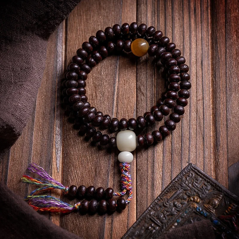 Stylish Men's Bracelets with Colorful Stones-Buddha Stones 108 Mala Beads Bowl Bodhi Seed Colored Rope Peace Bracelet Stylish Men's Bracelets with Colorful Stones-Buddha Stones 108 Mala Beads Bowl Bodhi Seed Colored Rope Peace Bracelet