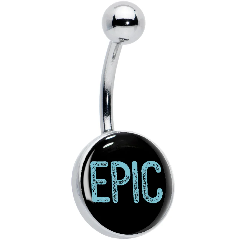 Stylish Belly Rings for Chic and Modern Fashion -Epic Blue Belly Ring