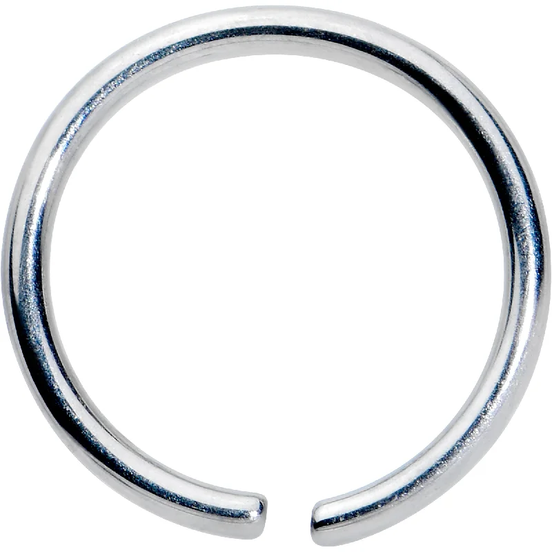 Nose Rings with Simple Finish -20 Gauge 7mm Grade 23 Titanium Bendable Hoop Ring