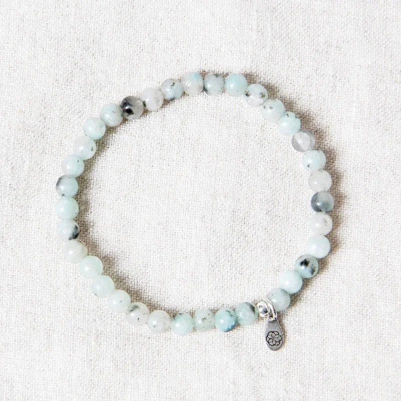 Designer Bangles for Women with Embellishments-Kiwi Jasper Energy Bracelet