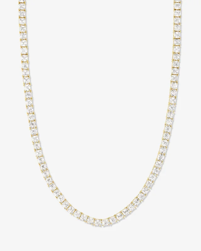 Shop Classic Women's Necklaces & Pendants with a Modern Twist-Lil Queen's Tennis Necklace 24" - Gold|White Diamondettes Shop Classic Women's Necklaces & Pendants with a Modern Twist-Lil Queen's Tennis Necklace 24" - Gold|White Diamondettes