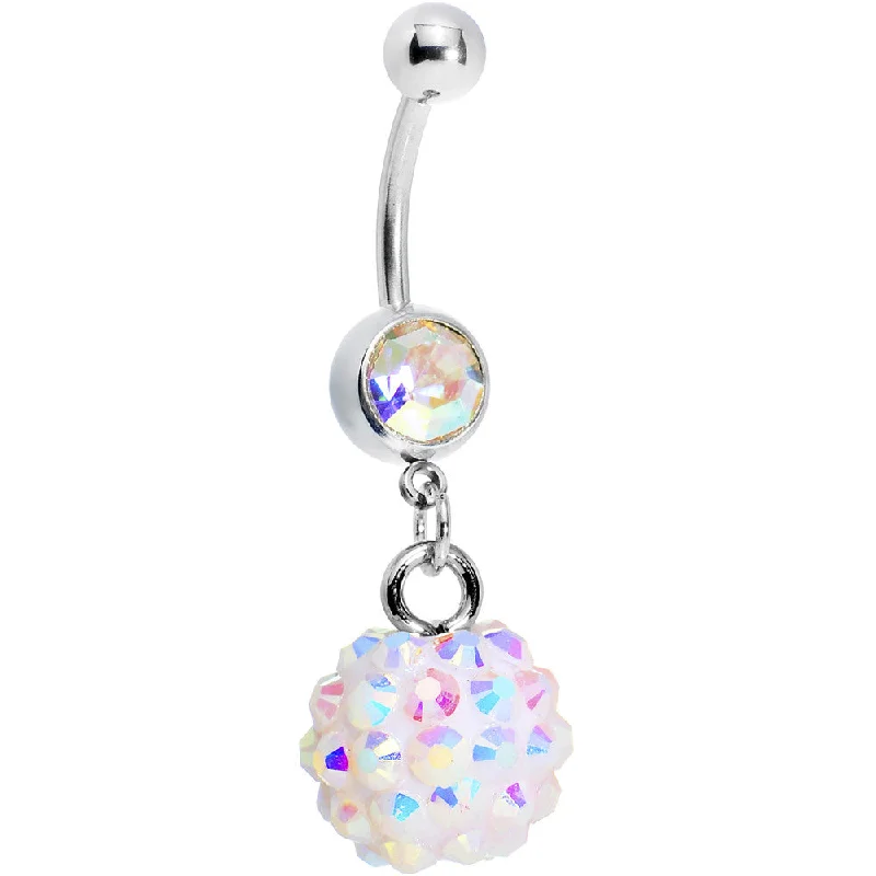Unique Belly Rings for Statement Style -Aurora Gem Cluster Belly Ring