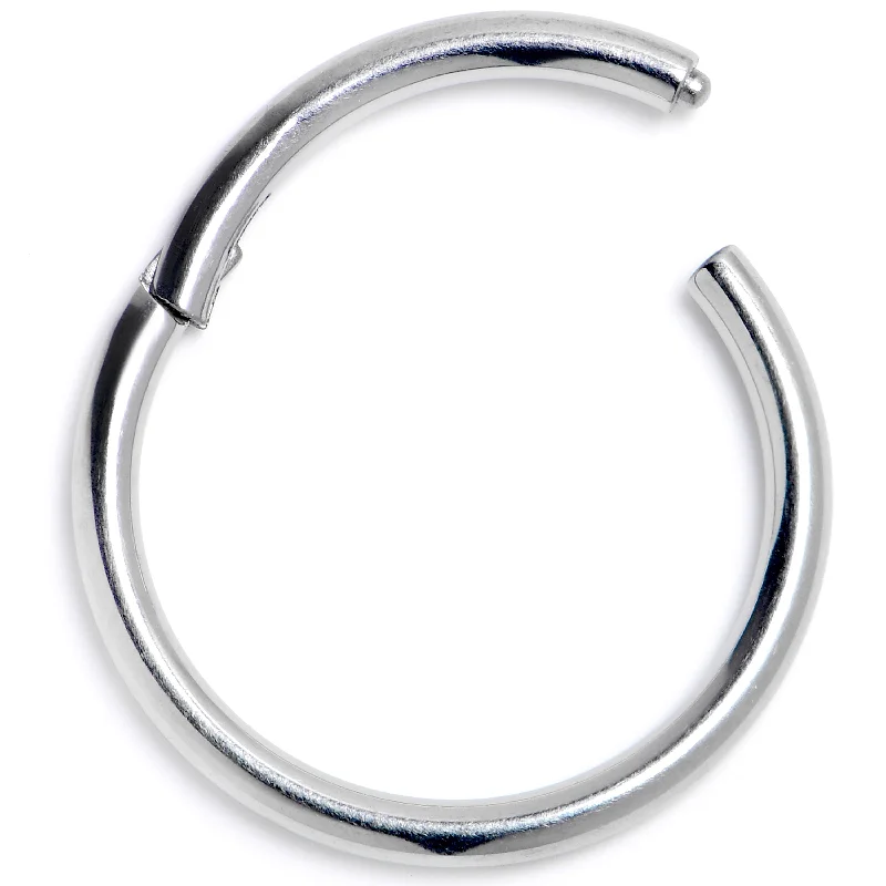 Nose Rings with Designer Craftsmanship -16 Gauge 7/16" Solid G23 Implant Grade Titanium Hinged Segment Ring Nose Rings with Designer Craftsmanship -16 Gauge 7/16" Solid G23 Implant Grade Titanium Hinged Segment Ring