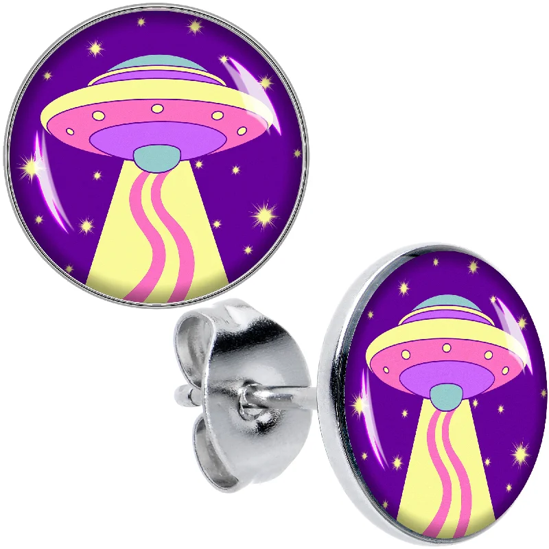 Women's Earrings – Elegant Designs for Every Personality--Style Space Invasion UFO Stud Earrings