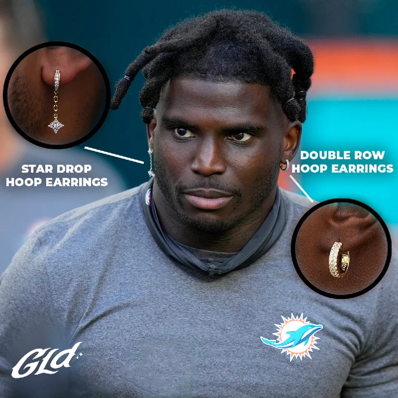 Exclusive Men's Necklaces & Pendants for the Modern Gentleman-Tyreek Hill Earring Set Exclusive Men's Necklaces & Pendants for the Modern Gentleman-Tyreek Hill Earring Set