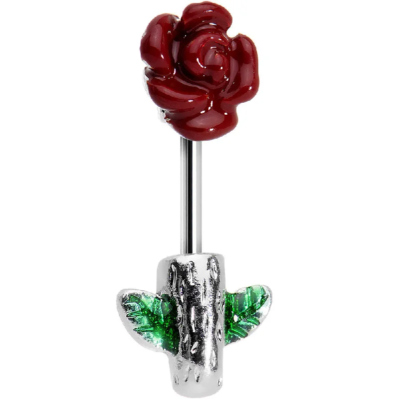 Women's Earrings – Elegant Designs for Every Personality--16 Gauge 1/4 Steel Pick a Red Rose Flower Barbell Cartilage Earring Women's Earrings – Elegant Designs for Every Personality--16 Gauge 1/4 Steel Pick a Red Rose Flower Barbell Cartilage Earring