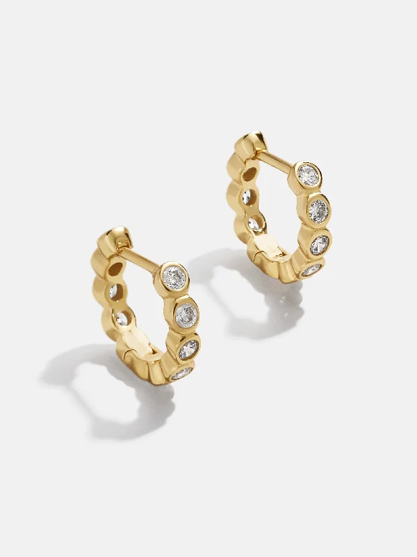 Women's Earrings – Elegant Designs for Every Personality--Jessica 18K Gold Earrings - Gold/Pavé