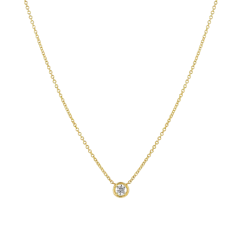 Shop Classic Women's Necklaces & Pendants with a Modern Twist-Round Diamond Solitaire Necklace Shop Classic Women's Necklaces & Pendants with a Modern Twist-Round Diamond Solitaire Necklace
