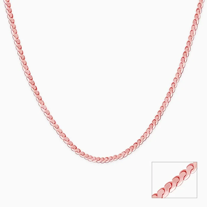 Shop Classic Women's Necklaces & Pendants with a Modern Twist-Rose Gold Radiant Beam Chain Shop Classic Women's Necklaces & Pendants with a Modern Twist-Rose Gold Radiant Beam Chain