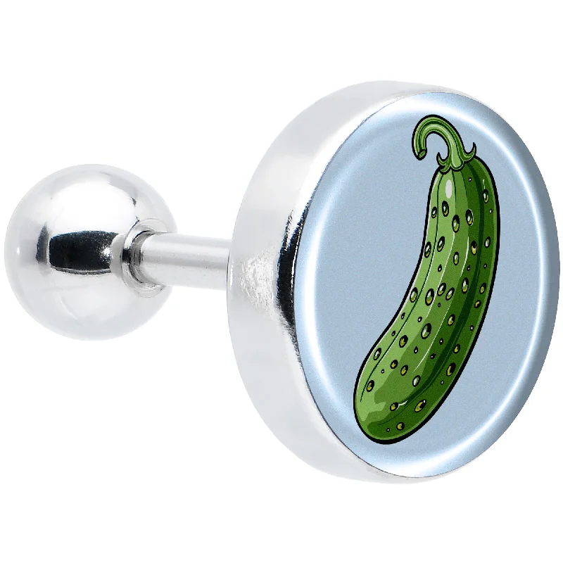 Women's Earrings – Elegant Designs for Every Personality--Green Pickle Tragus Cartilage Earring