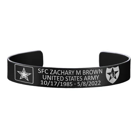 Sleek Bracelets for Men-SFC Zachary M Brown Memorial Band – Hosted by the Brown Family Sleek Bracelets for Men-SFC Zachary M Brown Memorial Band – Hosted by the Brown Family