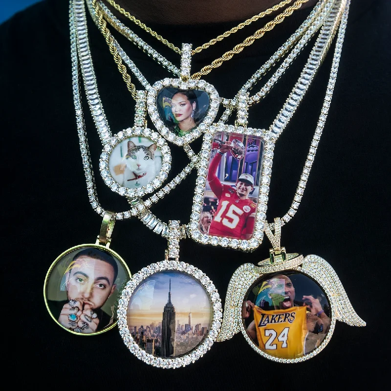 Exclusive Men's Necklaces & Pendants for the Modern Gentleman-3D Photo Pendant