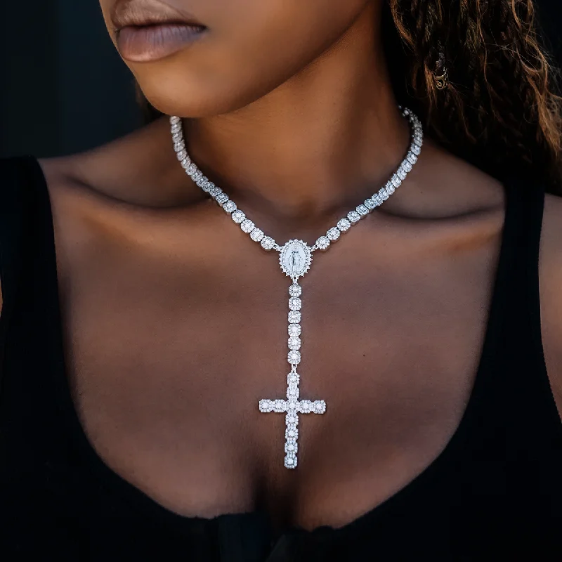 Shop Classic Women's  Necklaces & Pendants with a Modern Twist-Micro Clustered Rosary Necklace