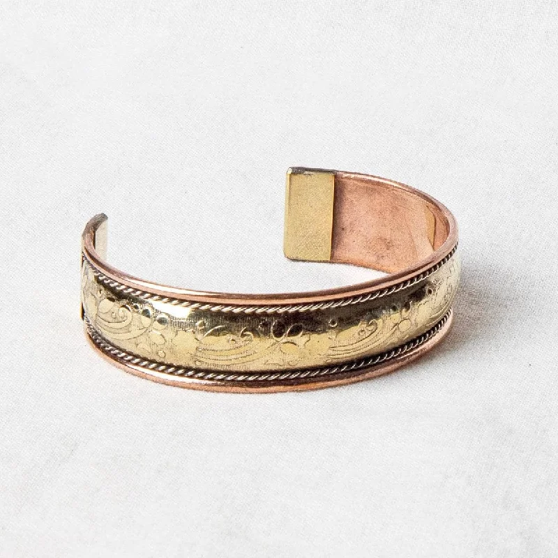 Colorful Enamel Bangles for Women-Tibetan Handcrafted Brass & Copper Healing Bracelet