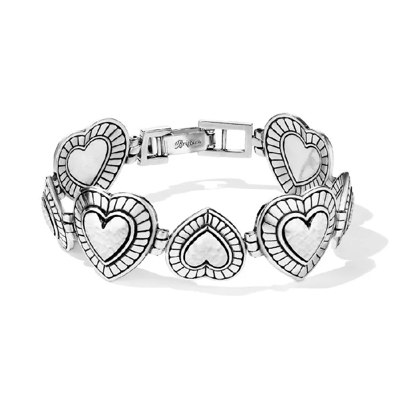 Women's Bangles with Emeralds-Big Sky Heart Bracelet