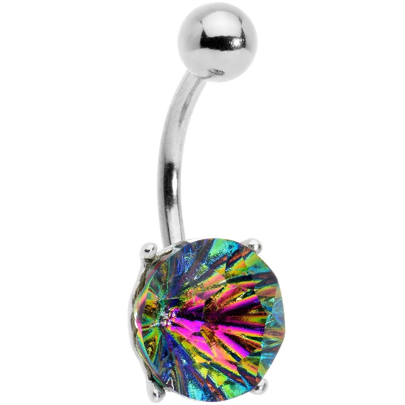 Designer Belly Rings with Artistic Appeal -Vitrail Gem Simply Elegant Style Belly Ring Designer Belly Rings with Artistic Appeal -Vitrail Gem Simply Elegant Style Belly Ring