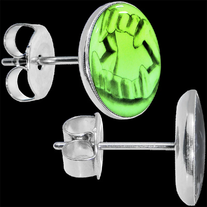 Women's Earrings – Elegant Designs for Every Personality--Fearsome Fangs Glow in the Dark Stud Earrings