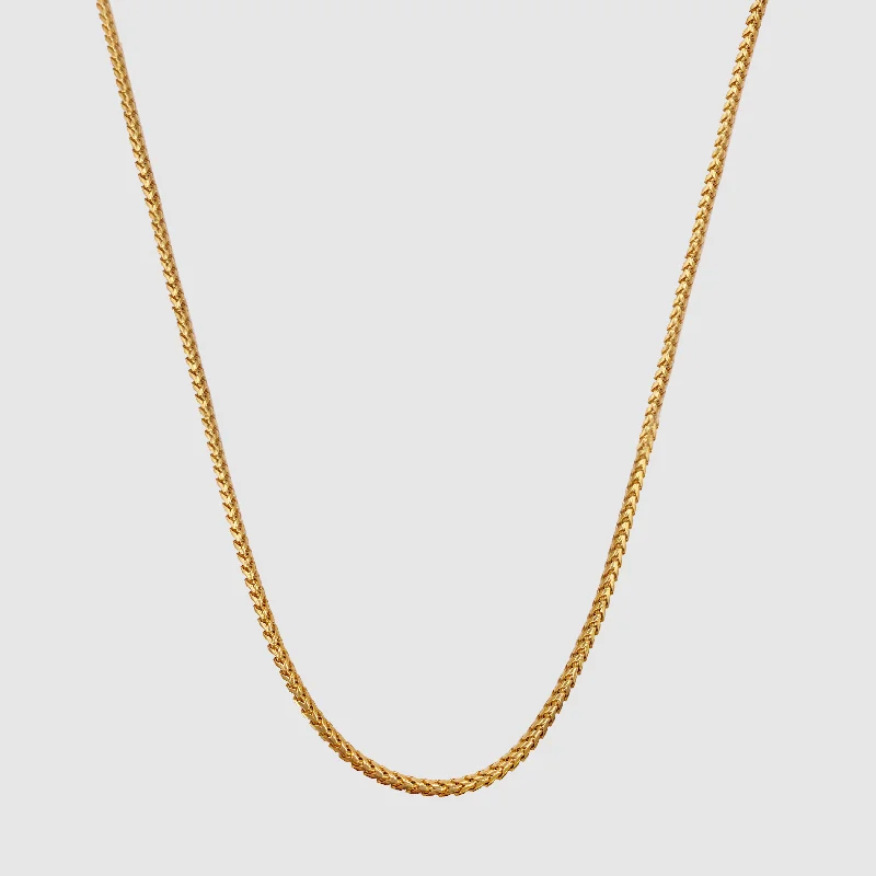 Exclusive Men's Necklaces & Pendants for the Modern Gentleman-Cali Chain (Gold) 2mm Exclusive Men's Necklaces & Pendants for the Modern Gentleman-Cali Chain (Gold) 2mm