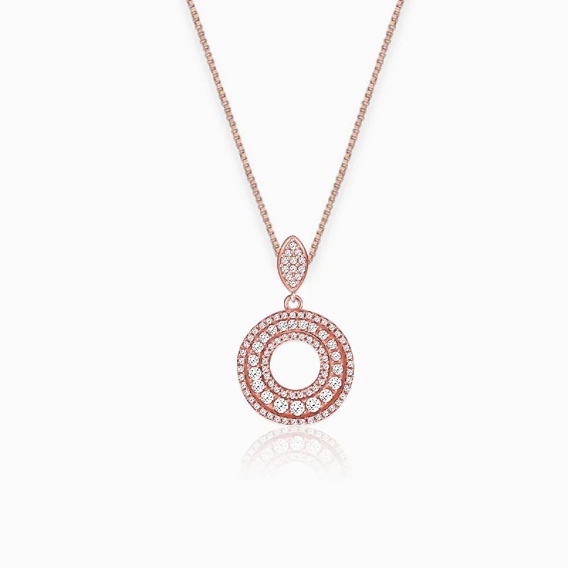 Shop Classic Women's Necklaces & Pendants with a Modern Twist-Rose Gold Classic Pendant with Link Chain Shop Classic Women's Necklaces & Pendants with a Modern Twist-Rose Gold Classic Pendant with Link Chain