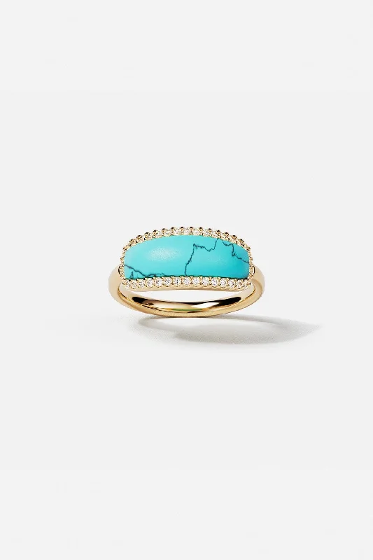 Chic Women's Rings for Fashion-Forward Looks-Lagoon Ring