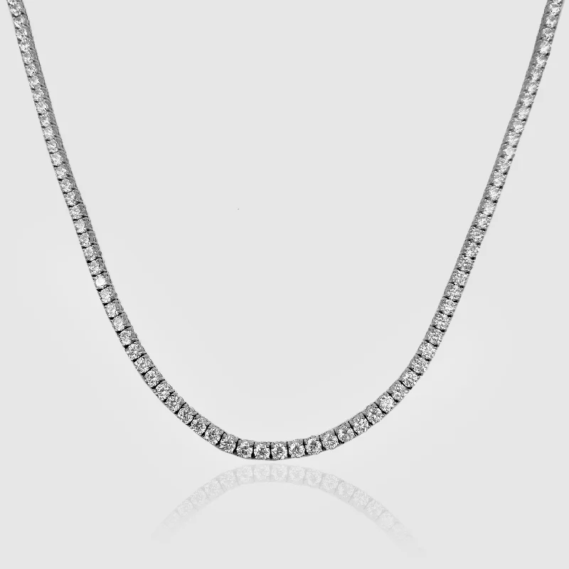 Exclusive Men's Necklaces & Pendants for the Modern Gentleman-Tennis Chain (Silver) 3mm Exclusive Men's Necklaces & Pendants for the Modern Gentleman-Tennis Chain (Silver) 3mm