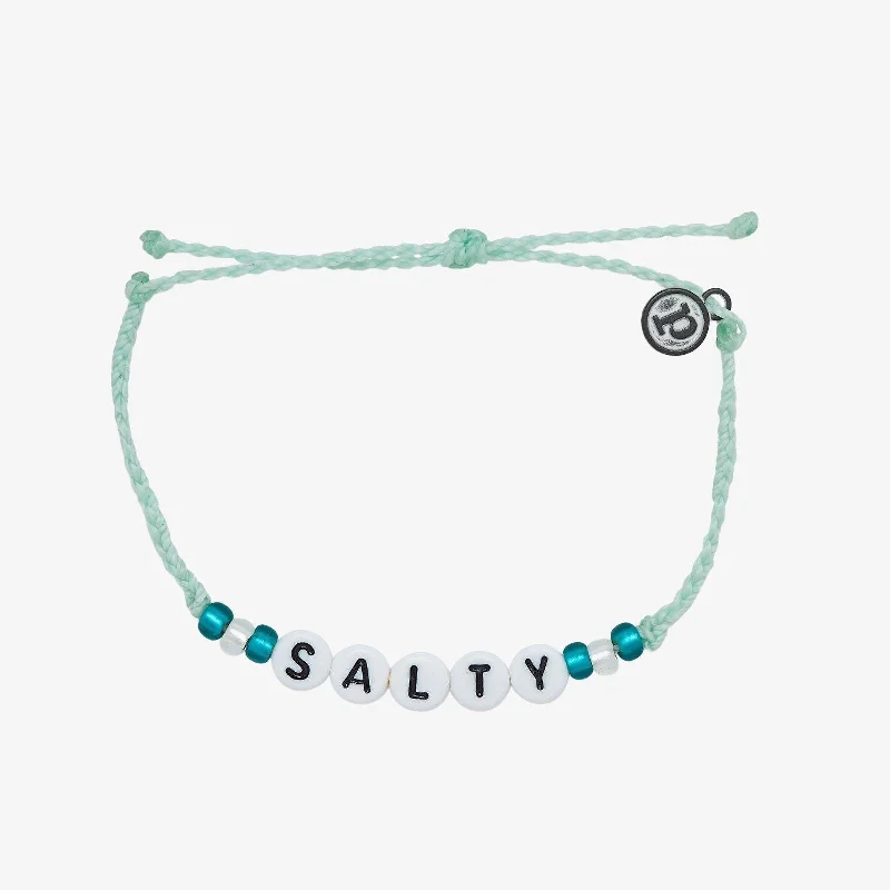 Stylish Beaded Bangle Bracelets for Women-Salty Alphabet Bead Bracelet