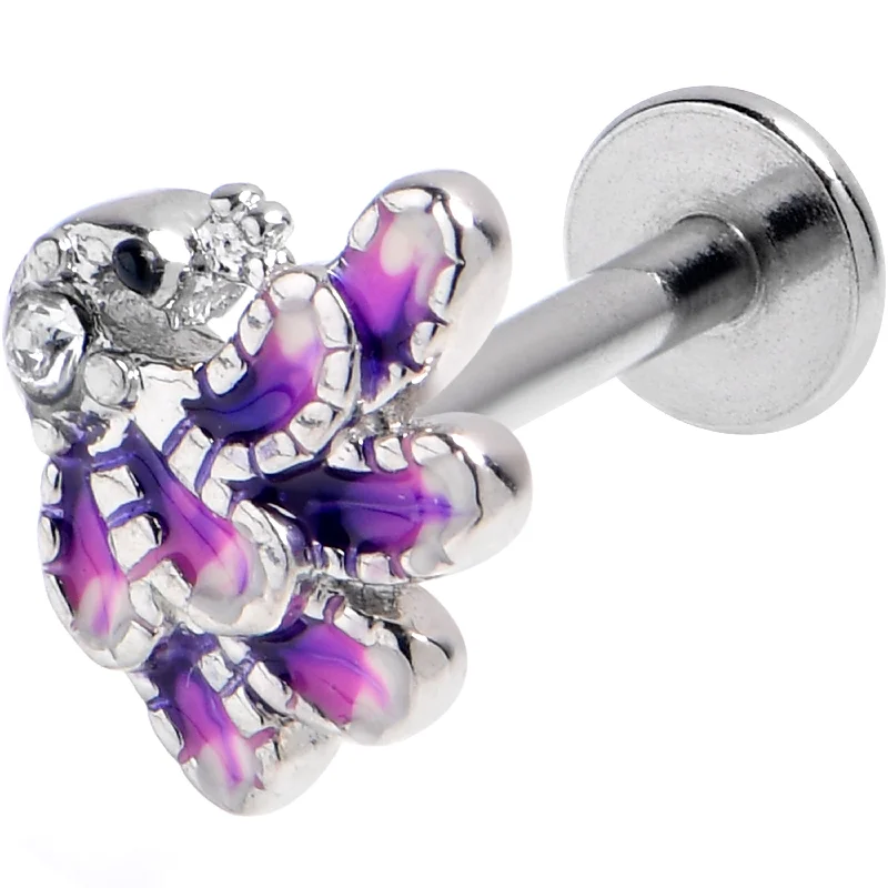 Women's Earrings – Elegant Designs for Every Personality--16 Gauge 5/16 Black Gem Peacock Purple Labret Monroe Tragus Women's Earrings – Elegant Designs for Every Personality--16 Gauge 5/16 Black Gem Peacock Purple Labret Monroe Tragus