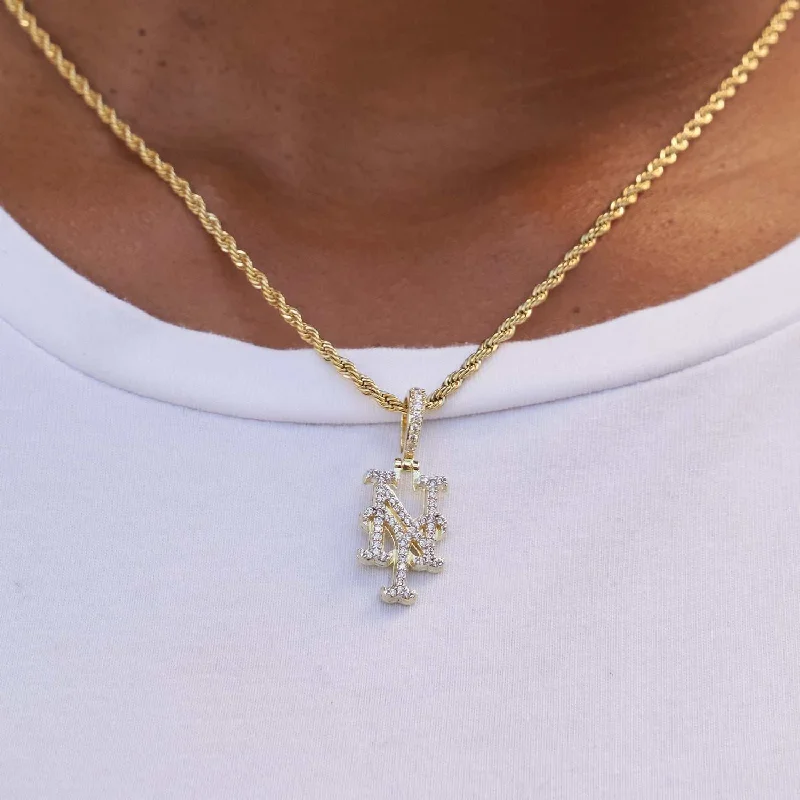 Shop Classic Women's Necklaces & Pendants with a Modern Twist-New York Mets Official MLB Micro Logo Pendant Shop Classic Women's Necklaces & Pendants with a Modern Twist-New York Mets Official MLB Micro Logo Pendant