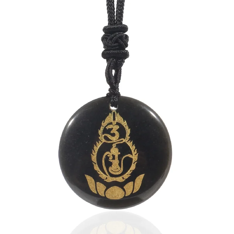 Shop Classic Women's Necklaces & Pendants with a Modern Twist-Buddha Stones Gourd Lotus Pedestal Pattern Vajra Protection Mantra Natural Various Crystal Black Obsidian Fulfilment Necklace Pendant Shop Classic Women's Necklaces & Pendants with a Modern Twist-Buddha Stones Gourd Lotus Pedestal Pattern Vajra Protection Mantra Natural Various Crystal Black Obsidian Fulfilment Necklace Pendant