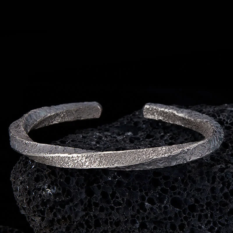 Modern Metal Bracelets for Men-Buddha Stones Retro 999 Sterling Silver Möbius Loop Eternal Love Cuff Bracelet Bangle Modern Metal Bracelets for Men-Buddha Stones Retro 999 Sterling Silver Möbius Loop Eternal Love Cuff Bracelet Bangle
