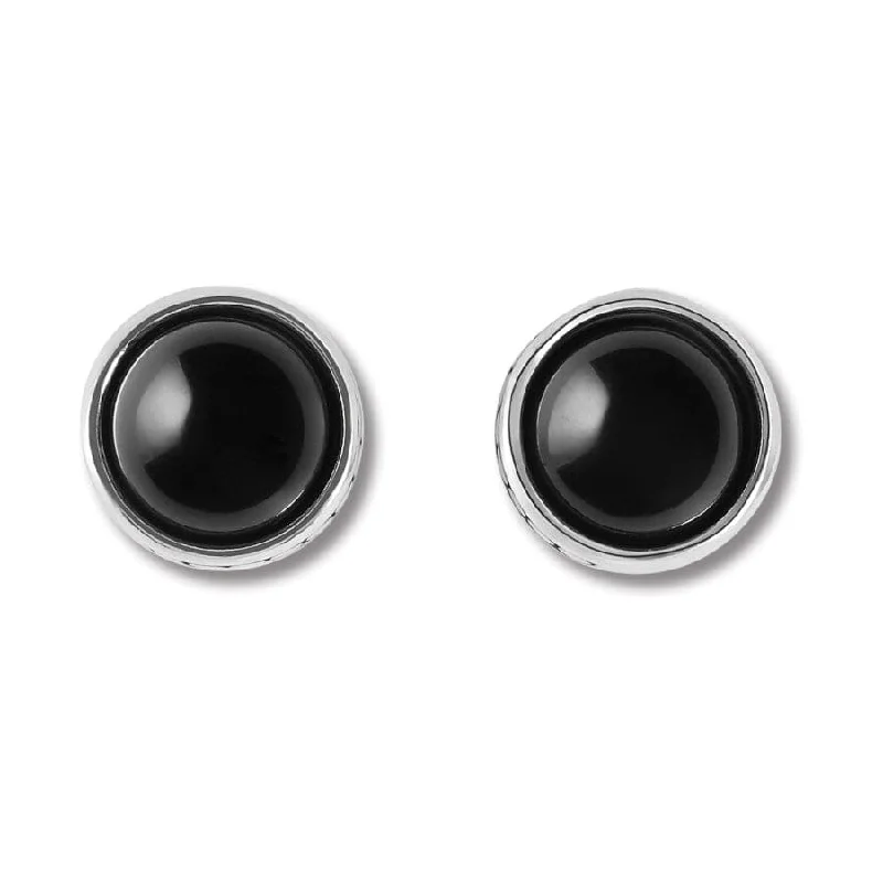 Women's Earrings – Elegant Designs for Every Personality--Pebble Dot Onyx Post Earrings Women's Earrings – Elegant Designs for Every Personality--Pebble Dot Onyx Post Earrings