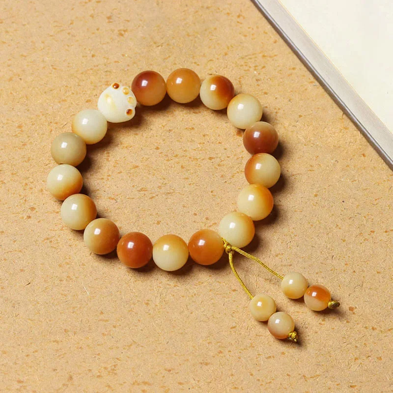 Trendy Bracelets for Men with Charms-Buddha Stones Natural Bodhi Seed Lovely Paw Claw Peace Wisdom Bracelet Trendy Bracelets for Men with Charms-Buddha Stones Natural Bodhi Seed Lovely Paw Claw Peace Wisdom Bracelet