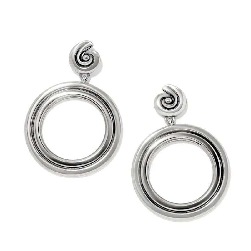Women's Earrings – Elegant Designs for Every Personality--Contempo Moda Ring Post Drop Earrings