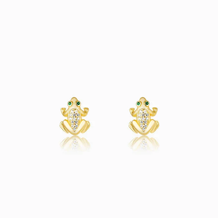 Women's Earrings – Elegant Designs for Every Personality--Golden Marriage of Frogs Earrings Women's Earrings – Elegant Designs for Every Personality--Golden Marriage of Frogs Earrings