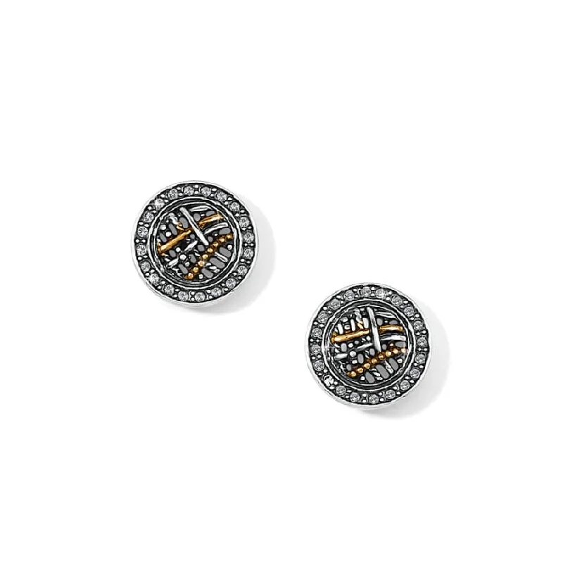 Women's Earrings – Elegant Designs for Every Personality--Neptune's Rings Woven Round Post Earrings