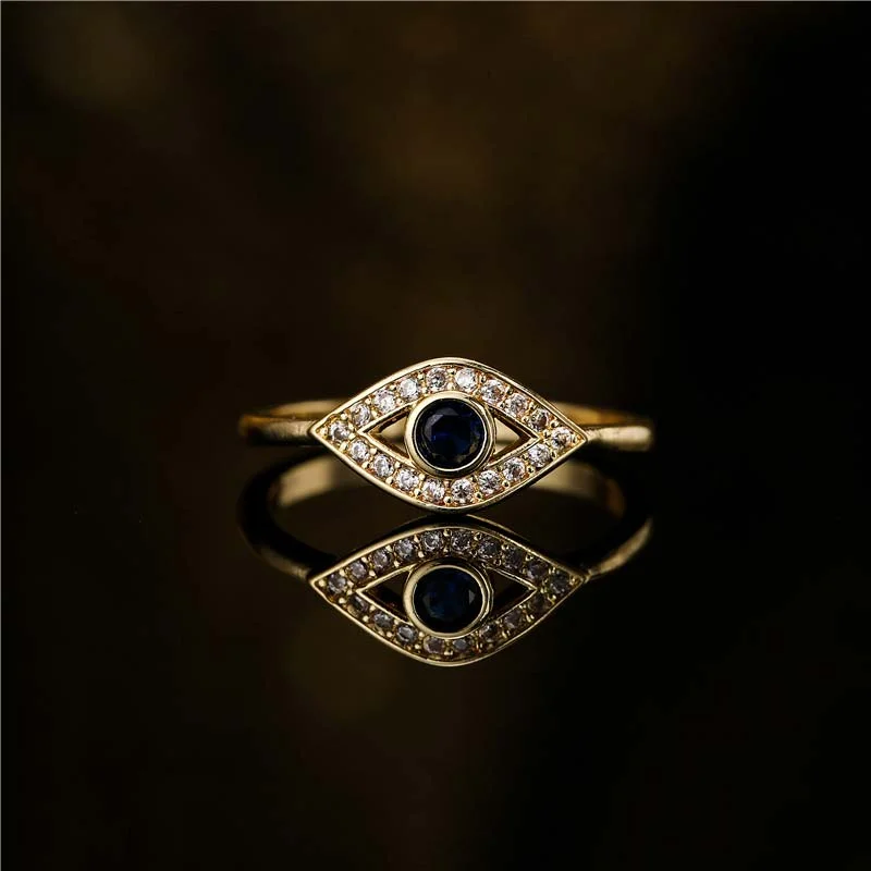 Chic Women's Rings for Fashion-Forward Looks-Buddha Stones Evil Eye Protection Blessing Copper Ring Chic Women's Rings for Fashion-Forward Looks-Buddha Stones Evil Eye Protection Blessing Copper Ring
