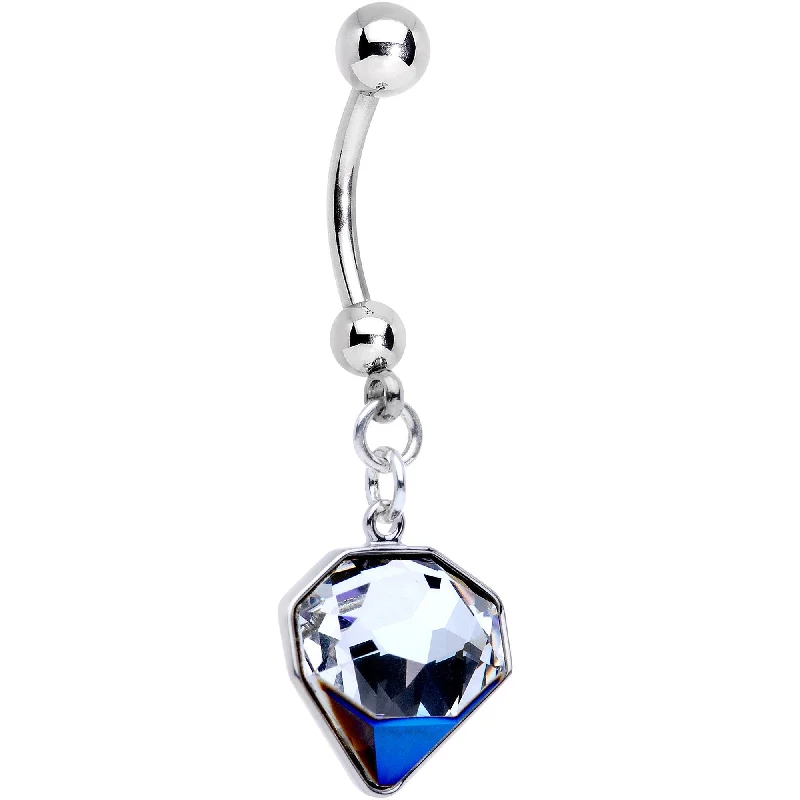 Trendy Belly Rings for Bold Style -Handmade Big Bling Dangle Belly Ring Created with Crystals Trendy Belly Rings for Bold Style -Handmade Big Bling Dangle Belly Ring Created with Crystals