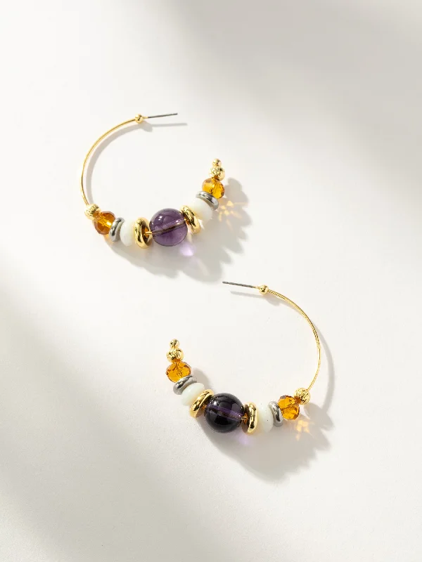 Women's Earrings – Elegant Designs for Every Personality--Vintage Bead Hoop Earrings Women's Earrings – Elegant Designs for Every Personality--Vintage Bead Hoop Earrings