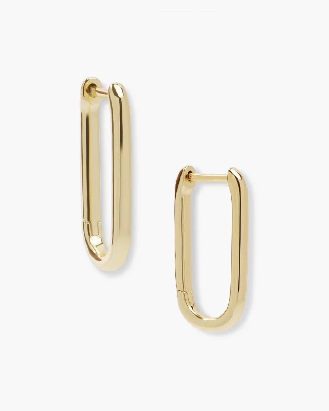 Women's Earrings – Elegant Designs for Every Personality--Carrie Chain Huggies - Gold