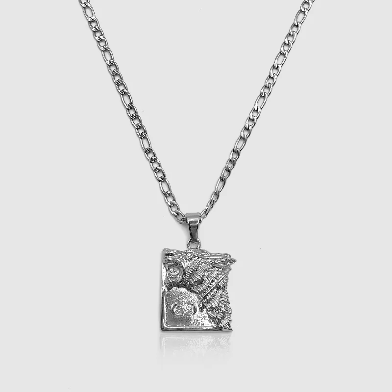 Exclusive Men's Necklaces & Pendants for the Modern Gentleman-Wolf Pendant (Silver) Exclusive Men's Necklaces & Pendants for the Modern Gentleman-Wolf Pendant (Silver)