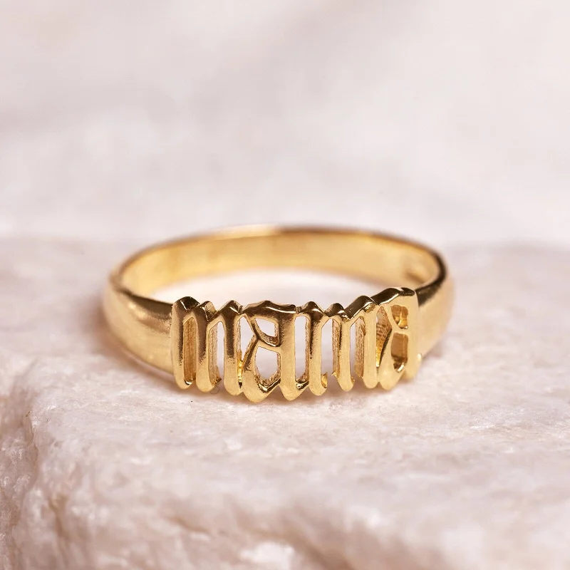 Chic Women's Rings for Fashion-Forward Looks-Mama Demi-Fine Ring