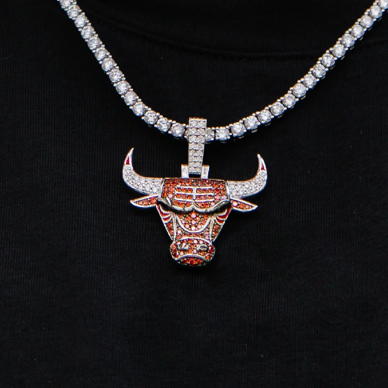 Exclusive Men's Necklaces & Pendants for the Modern Gentleman-Chicago Bulls Official NBA Logo Pendant Exclusive Men's Necklaces & Pendants for the Modern Gentleman-Chicago Bulls Official NBA Logo Pendant
