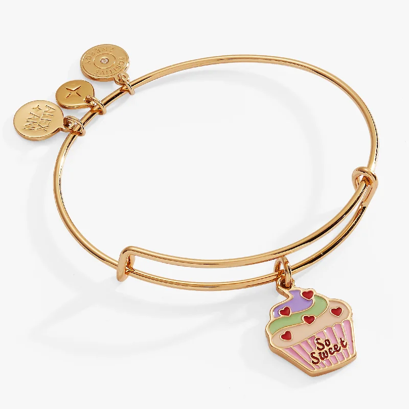 Stackable Crystal Bangles for Women-“So Sweet” Cupcake Bangle