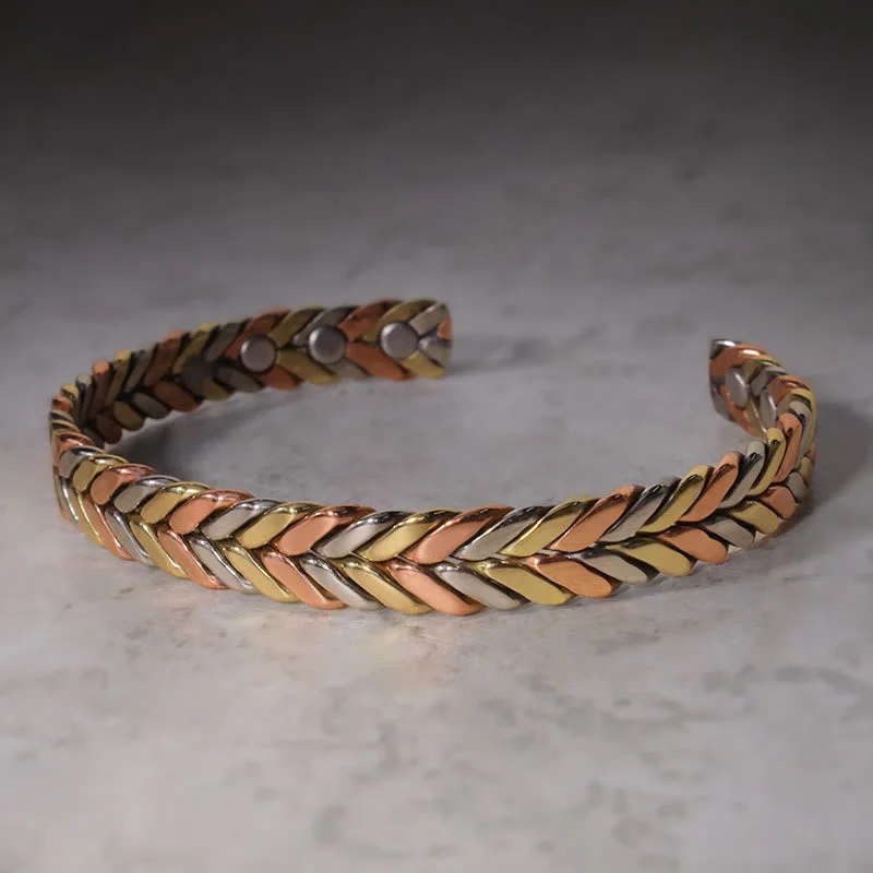 Silver Chain Bracelets for Men-Buddha Stones Vintage Magnetic Copper Adjustable Cuff Bracelet Bangle Silver Chain Bracelets for Men-Buddha Stones Vintage Magnetic Copper Adjustable Cuff Bracelet Bangle