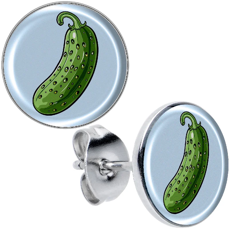 Women's Earrings – Elegant Designs for Every Personality--Green Pickle Stud Earrings Women's Earrings – Elegant Designs for Every Personality--Green Pickle Stud Earrings