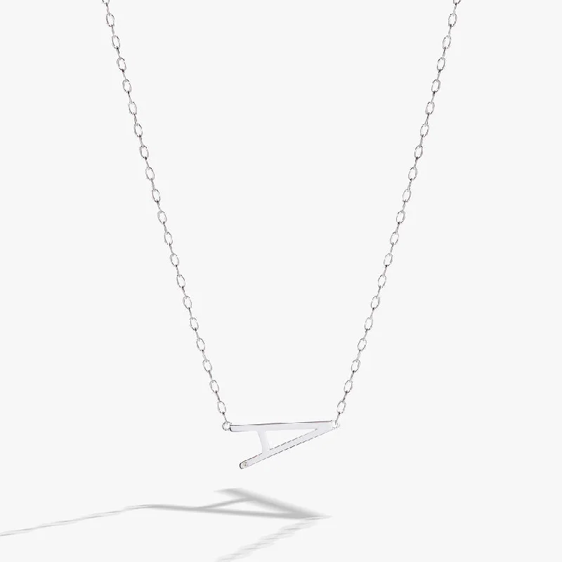 Shop Classic Women's Necklaces & Pendants with a Modern Twist-Initial A Precious Elongated Necklace Shop Classic Women's Necklaces & Pendants with a Modern Twist-Initial A Precious Elongated Necklace