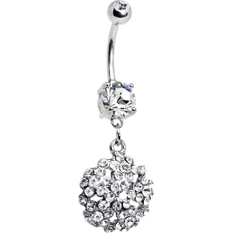 Designer Belly Rings for Bold Fashion -Crystalline Gem Bouquet of Flowers Belly Ring Designer Belly Rings for Bold Fashion -Crystalline Gem Bouquet of Flowers Belly Ring